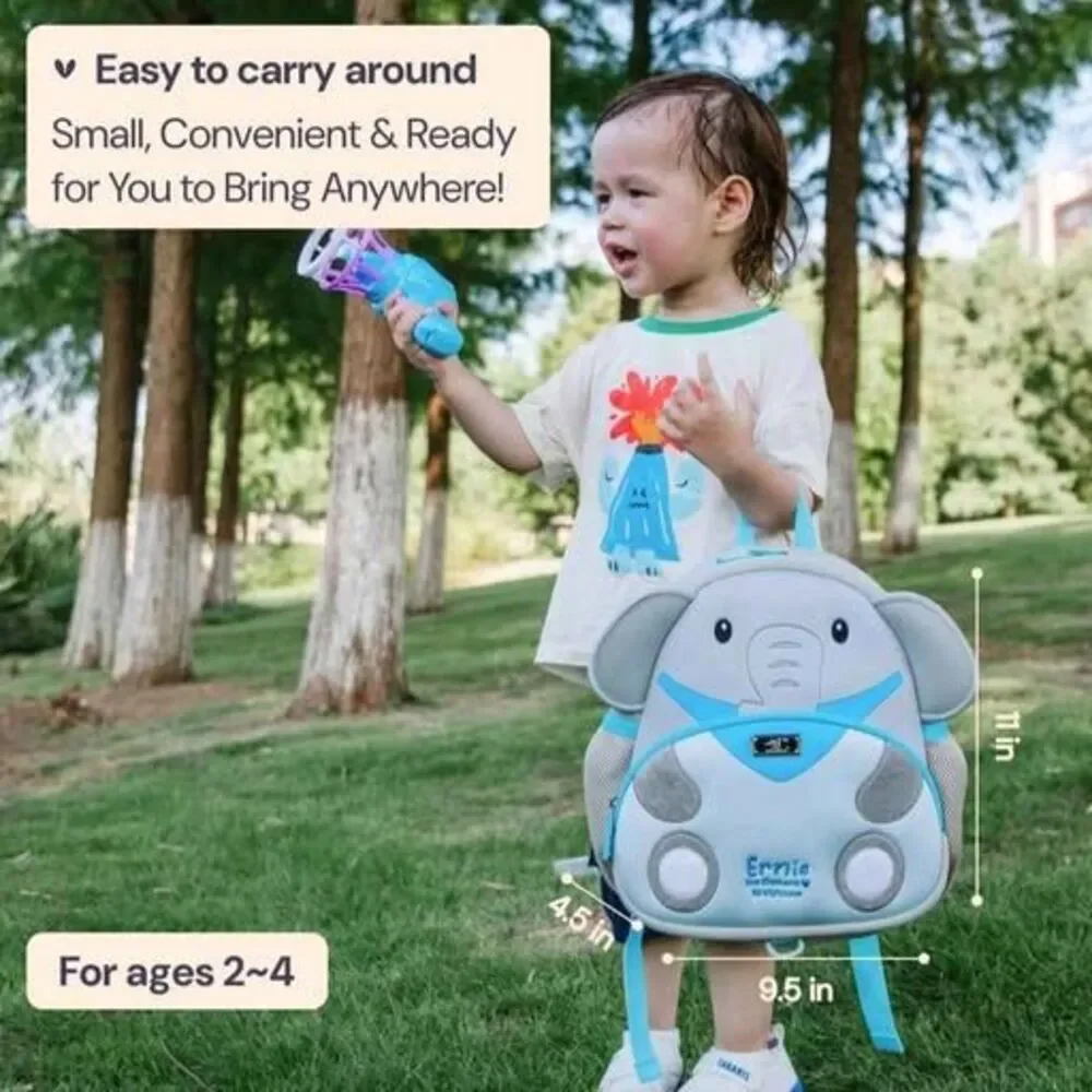 BabbleRoo Ernie the Elephant Kids / Toddler Backpack - NEW